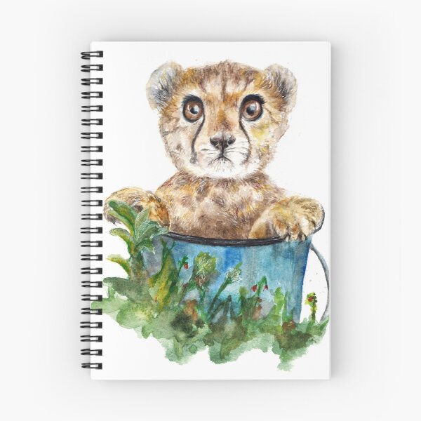 Item preview, Gepard cub watercolor designed and sold by AnnaShell.