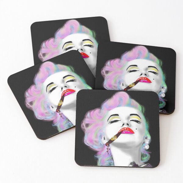 Item preview, Marilyn Monroe punked & smoking  designed and sold by Mabbatt-art.