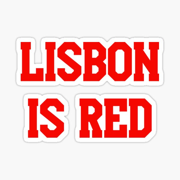 Lisbonne est rouge Sticker