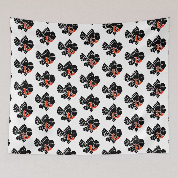 Item preview, Oranda Black  and Red Goldfish Logo 20 B designed and sold by Nosnah.