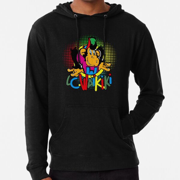 Demi-ton coloré singe Sweat à capuche léger