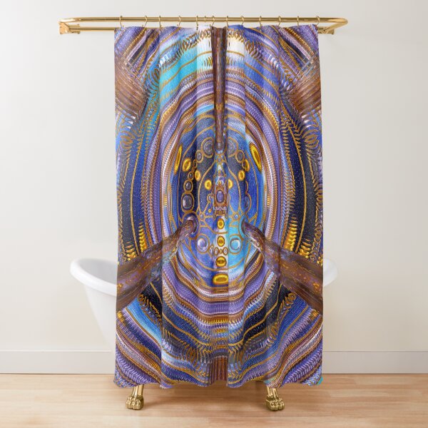3rd Dimension Healing Code Shower Curtain