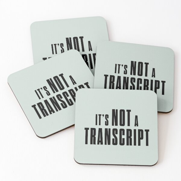 Item preview, Not a transcript designed and sold by bluehair.