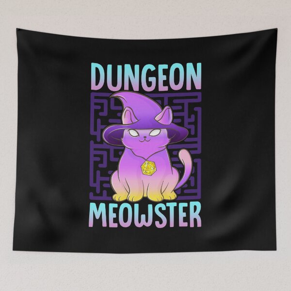 Item preview, Dungeon Meowster Tabletop Gamer designed and sold by perfectpresents.