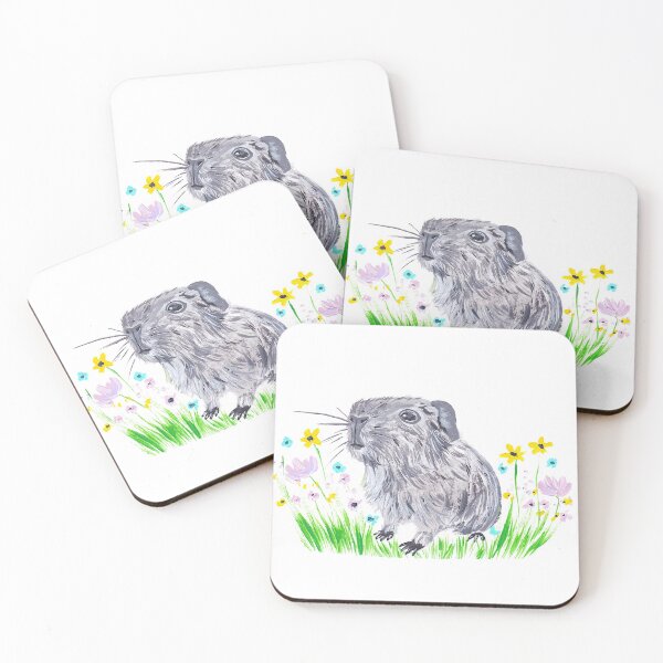 Item preview, Grey Agouti Guinea Pig designed and sold by BlossomandIvy.