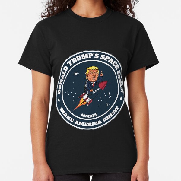 United States Space Force Logo Parody - Funny Trump Space Force - US Space Force Gift Classic T-Shirt