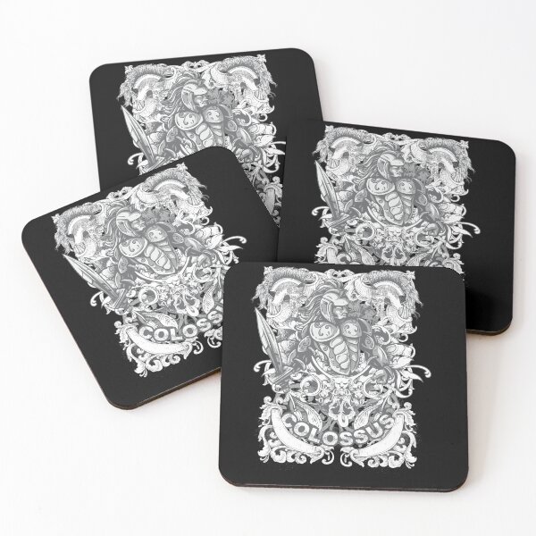 Item preview, A Colossus on an engraved floral background - Gothic style designed and sold by TinoThreads.