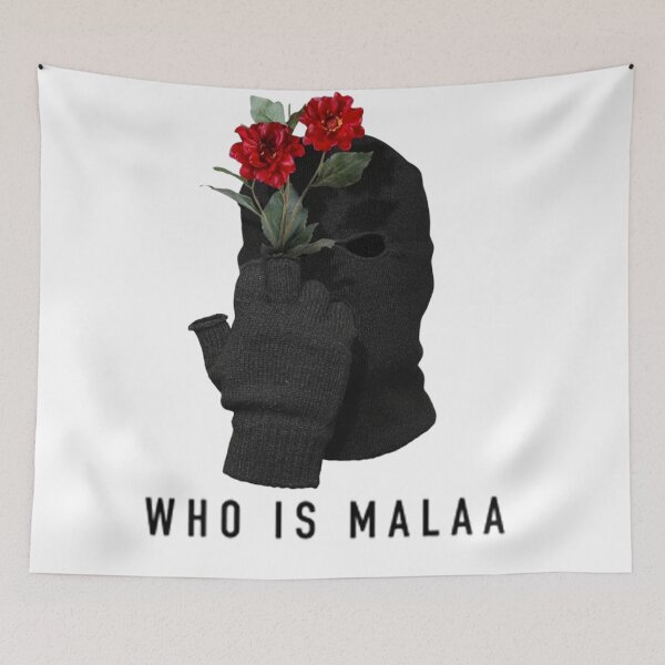 Item preview, Who is Malaa with flowers designed and sold by StreetGang.