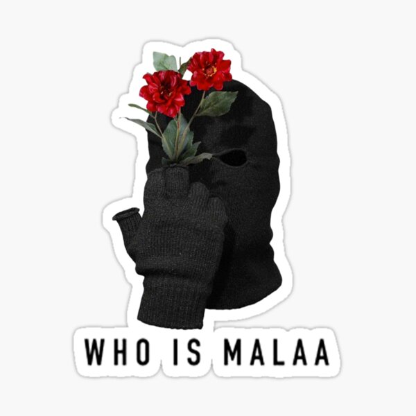 Item preview, Who is Malaa with flowers designed and sold by StreetGang.