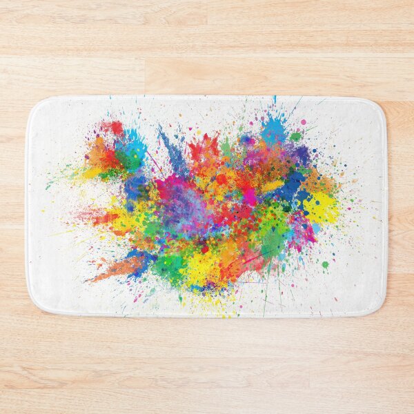 Item preview, Iceland Paint Splashes Map designed and sold by ArtPrints.