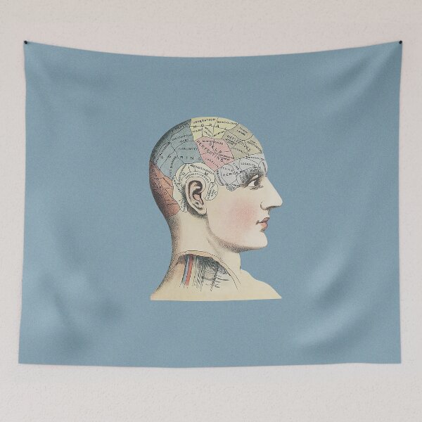 Item preview, Phrenology Illustration Artwork designed and sold by FuzzyHoney.