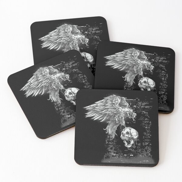Item preview,  A carrion bird carrying a skull - Gothic style designed and sold by TinoThreads.