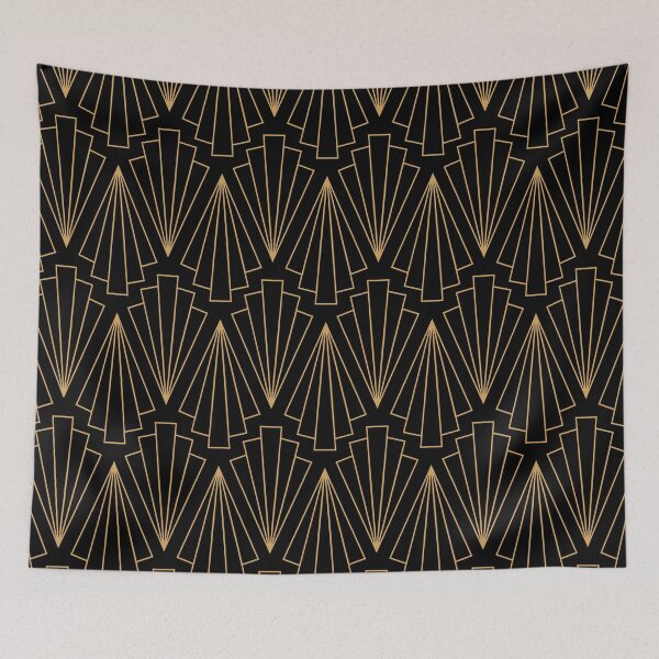 Item preview, Gold and Black Art Deco Pattern designed and sold by KarinaI.