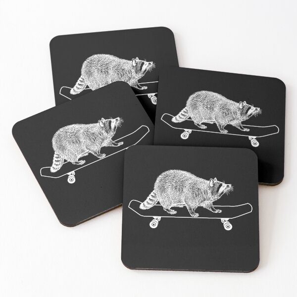 Item preview, Longboard Skater Racoon - Funny Gift designed and sold by onicon.