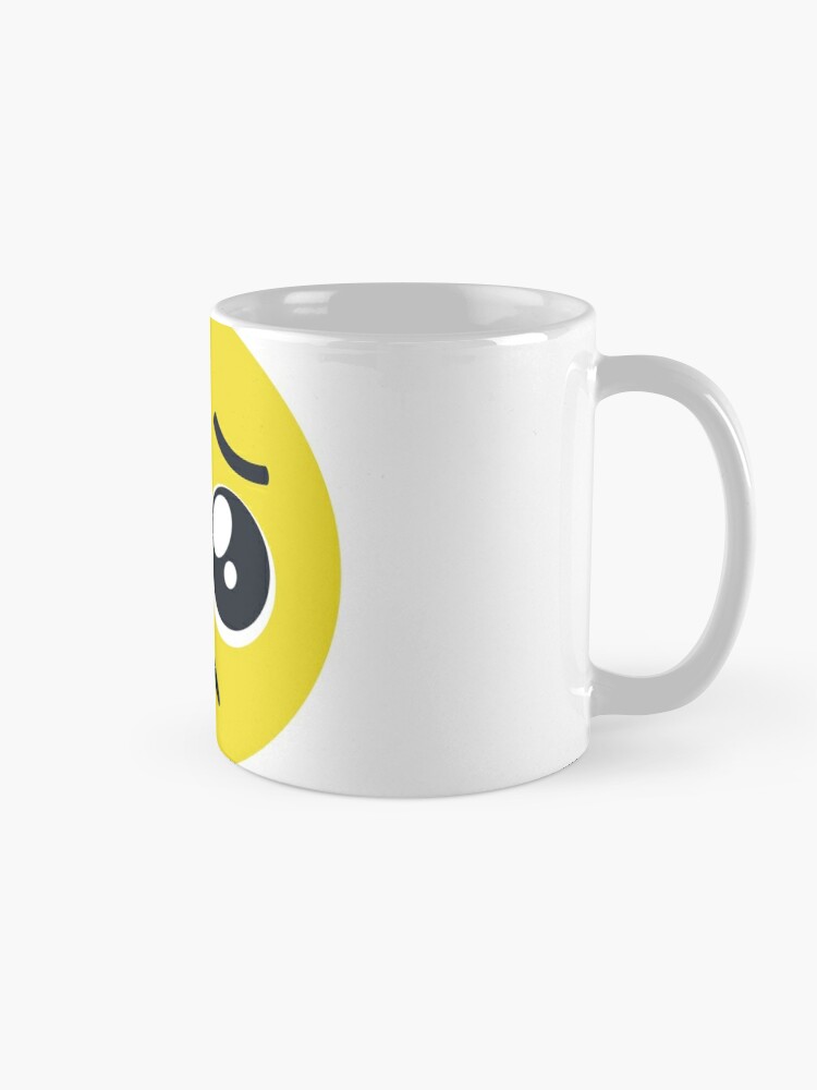 Taza con la imagen del emoticono risa. Tazas graciosas y