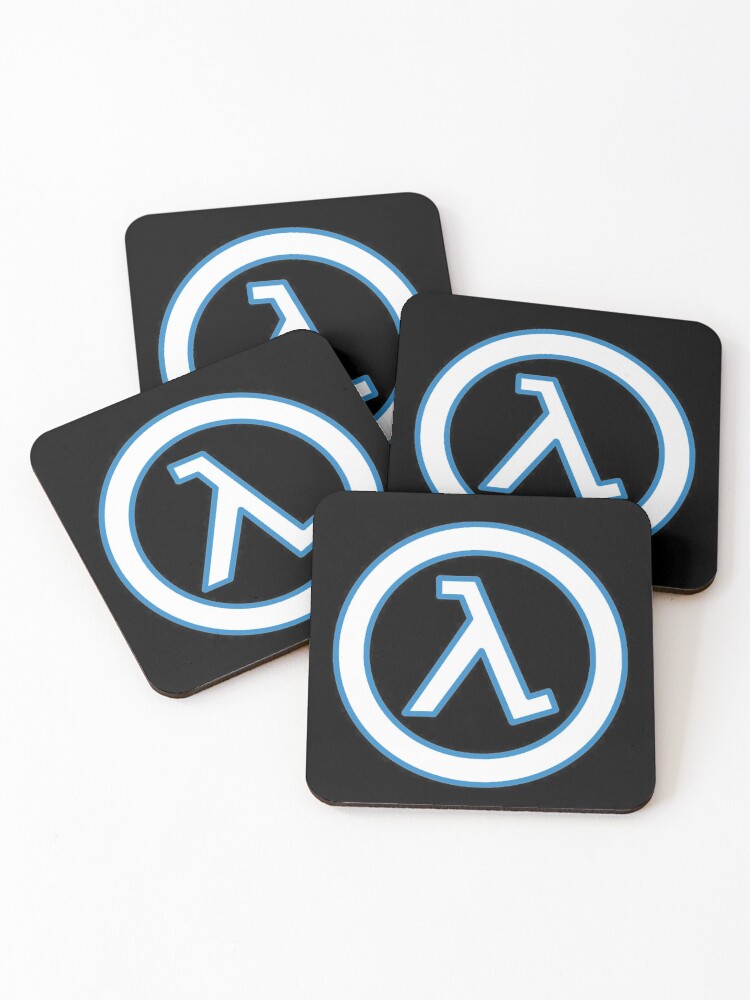 Half Life Alyx Lambda Hev Suit Symbol Logo Coasters Set Of 4 By Duality Of Men Redbubble