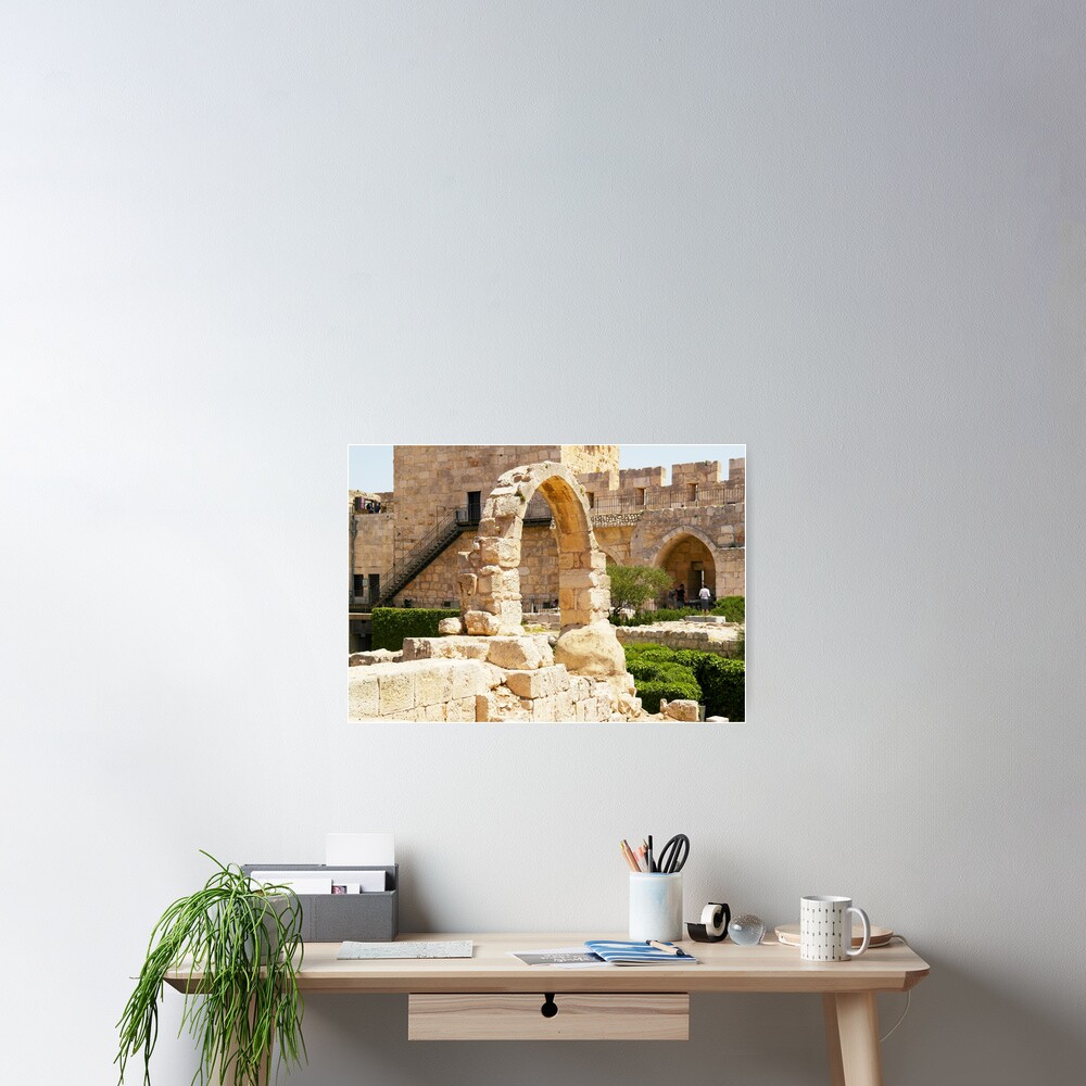 Jerusalem, Israel. Citadel Arch. Poster