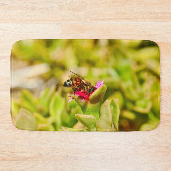 Item preview, A Bee Bee On A Succulent With A Pink Flower Bees designed and sold by Jason Gilbert.