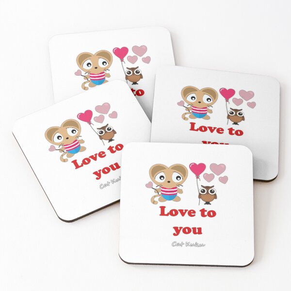 Item preview, Kopie von I love you Love quotes drawing - Cat Kuku designed and sold by Bubsimouse.