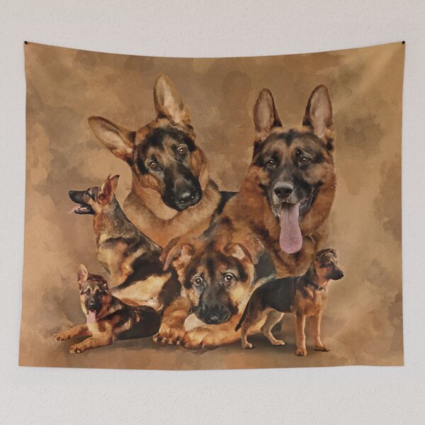 Item preview, German Shepherd Dog - puppy, young, adult designed and sold by k9printart.