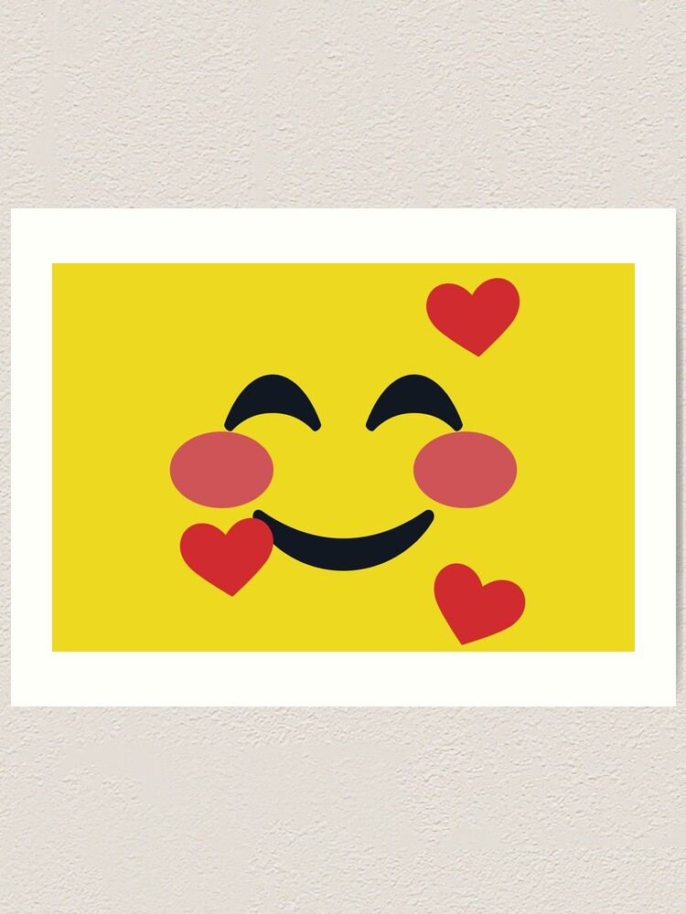 cute sweet emoji love hearts kiss lips pattern wrapping paper