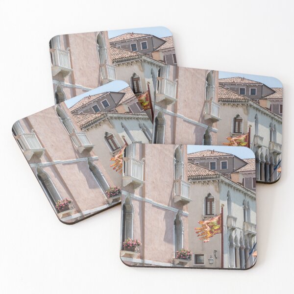 Item preview, Classic Venetian - Republic of Venice Flag of Saint Mark and Grand Canal Palace Facades designed and sold by Georgia Mizuleva.