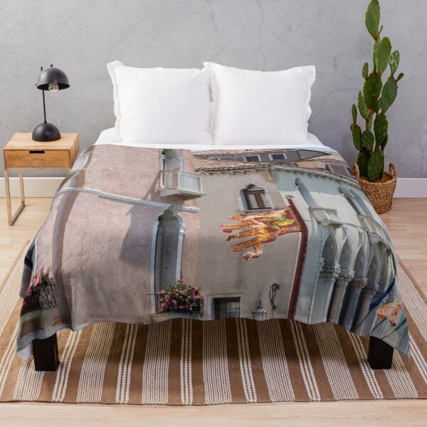 Item preview, Classic Venetian - Republic of Venice Flag of Saint Mark and Grand Canal Palace Facades designed and sold by Georgia Mizuleva.