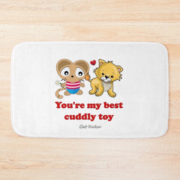Item preview, Cuddly toy Love quotes engagement - Cat Kuku designed and sold by Bubsimouse.