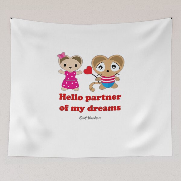 Artikelvorschau, Partner of my dreams Love quotes english - Cat Kuku entworfen und verkauft von Bubsimouse.