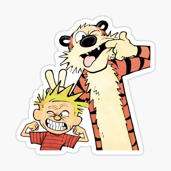 calvin and hobbes bill watterson Sticker