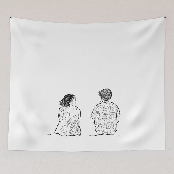 Item preview, Line Drawing The End of The F***ing World designed and sold by ventumpluviam.