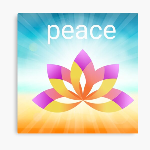 Tricolour, humanity, world peace, Metal Print