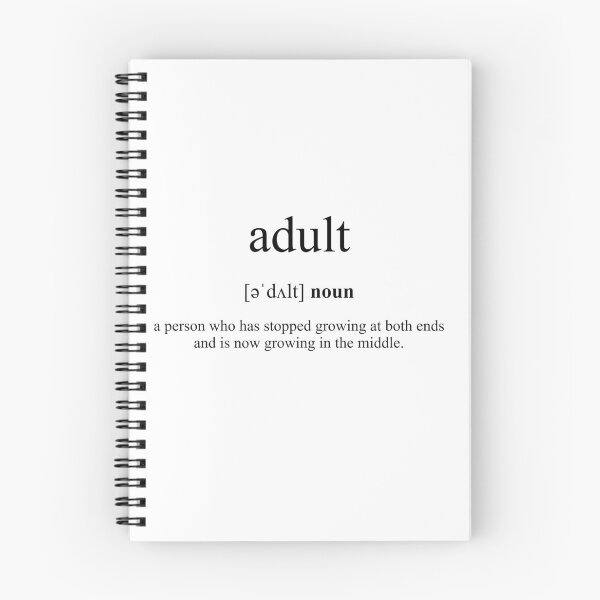 Artikelvorschau, Adult (Erwachsener) Definition | Dictionary Collection entworfen und verkauft von Designschmiede.