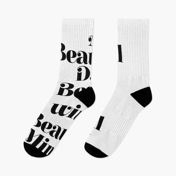 Item preview, A BEAUTIFUL DAY BEGINS WITH A BEAUTIFUL MINDSET black and white motivational typography inspirational home wall bedroom decor designed and sold by MotivatedType.