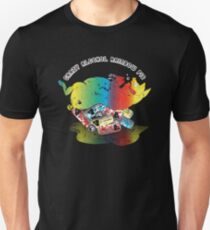 Crazy Alcohol Rainbow Pig Unisex T-Shirt