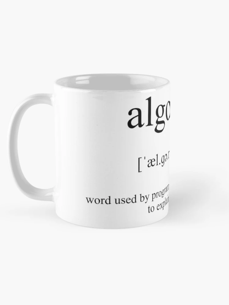 Thumbnail 5 of 6, Coffee Mug, Algorithm Definition | Dictionary Collection designed and sold by Designschmiede.