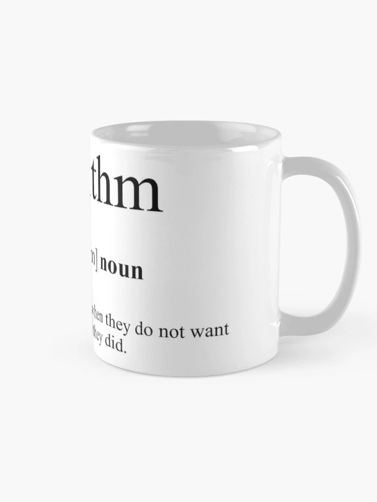 Thumbnail 3 of 6, Coffee Mug, Algorithm Definition | Dictionary Collection designed and sold by Designschmiede.