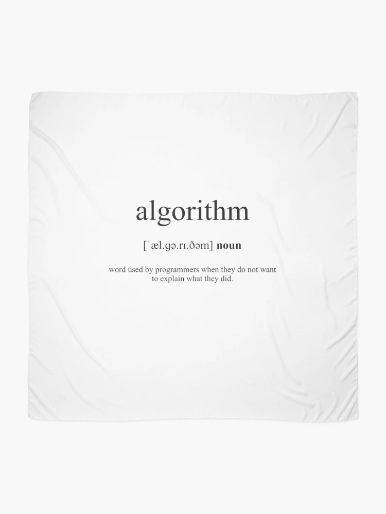 Thumbnail 2 of 3, Scarf, Algorithm Definition | Dictionary Collection designed and sold by Designschmiede.