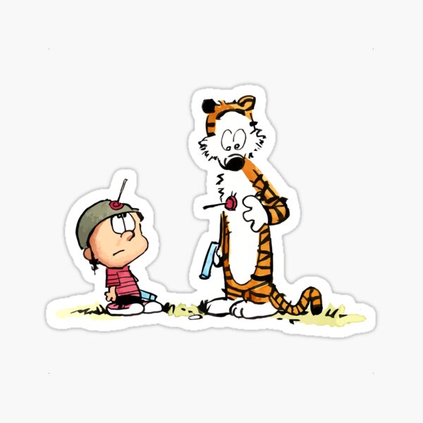 Calvin und Hobbes Bill Watterson Sticker