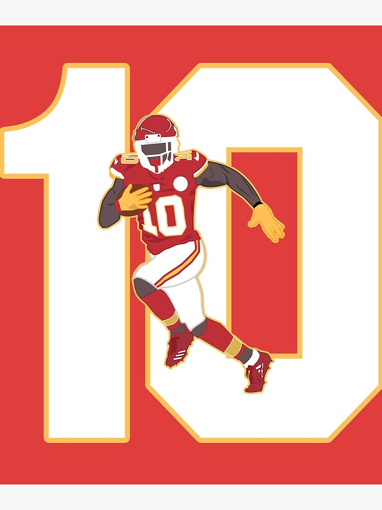 Tyreek Hill Poster Kansas City Chiefs Football Art Illustrated Print