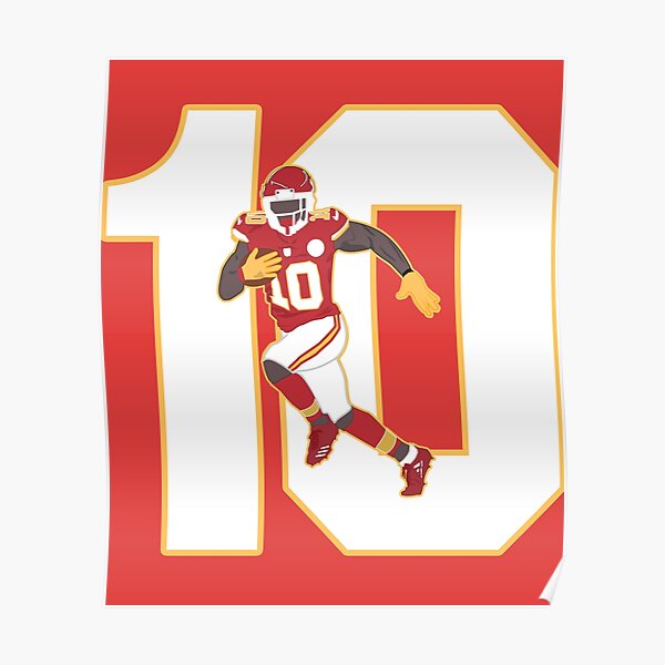 Tyreek Hill Kansas City Chiefs NFL Cheetah Art Wall Room Poster - POSTER  20x30