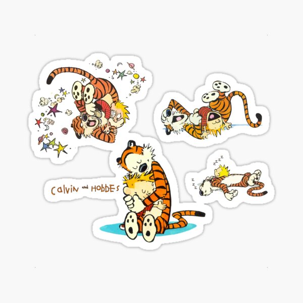 Calvin und Hobbes Bill Watterson Sticker