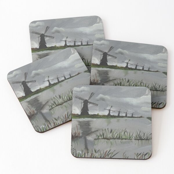 Item preview, Dutch Windmill Scenery, Holland Landscape designed and sold by DiensDesign.