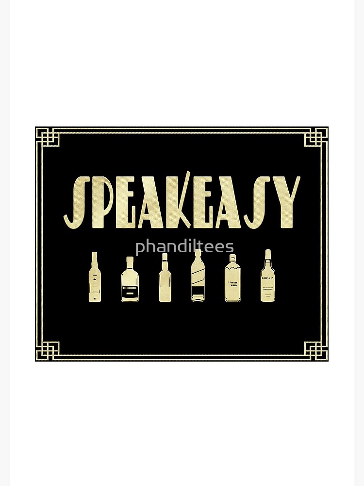 &ldquo;Speakeasy Sign&rdquo; Spiral Notebook by phandiltees | Redbubble
