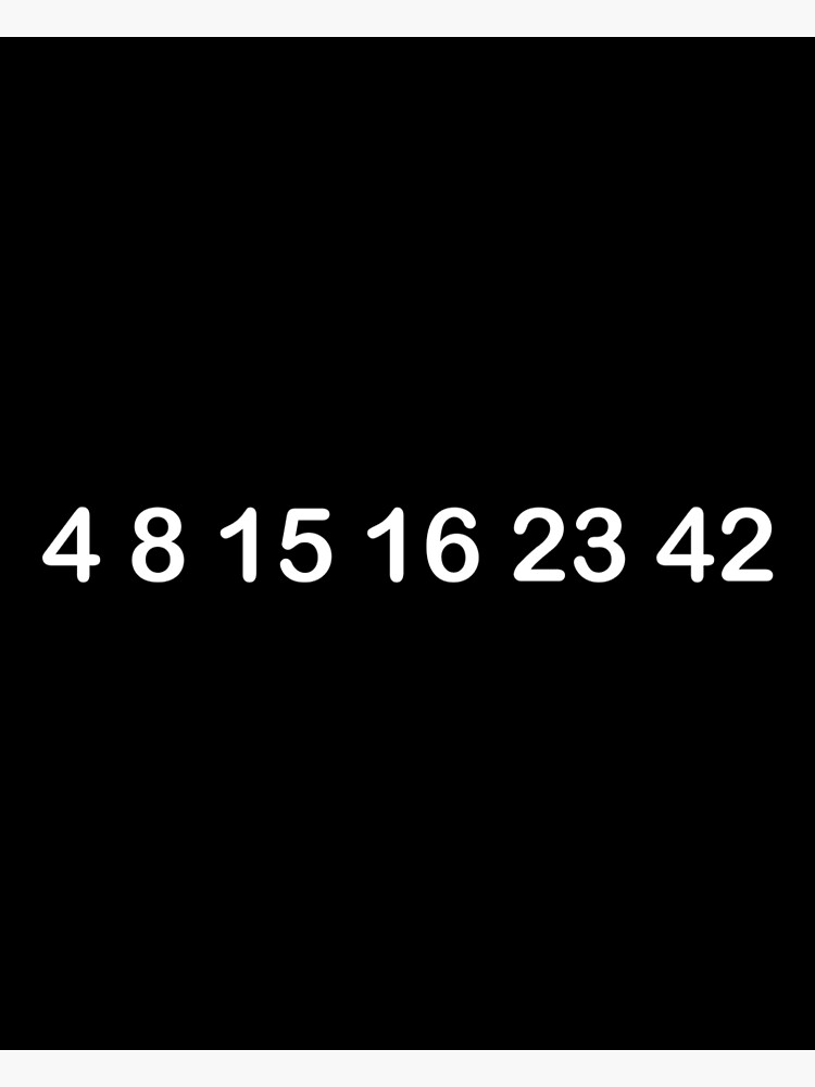 lost-numbers-4-8-15-16-23-42-poster-for-sale-by-bobleeswagger1