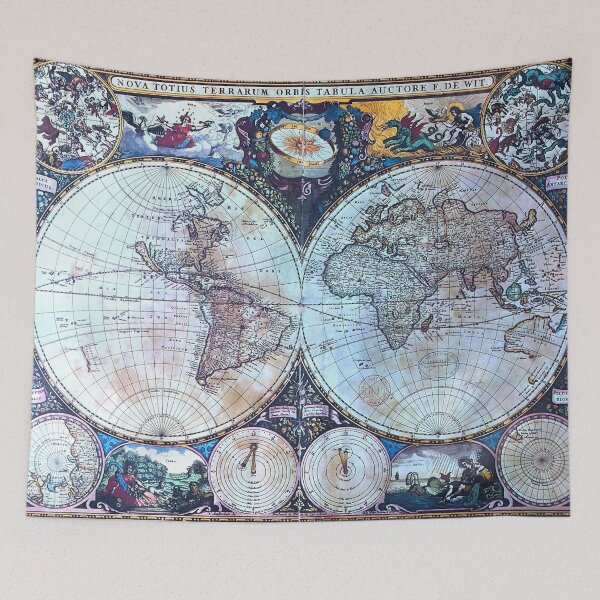 Item preview, vintage world map designed and sold by dreamtravel.
