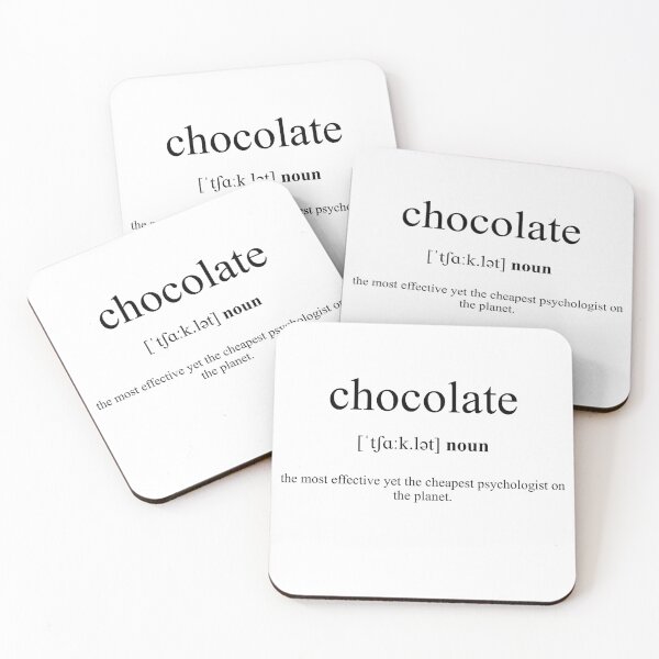 Item preview, Chocolate Definition | Dictionary Collection designed and sold by Designschmiede.