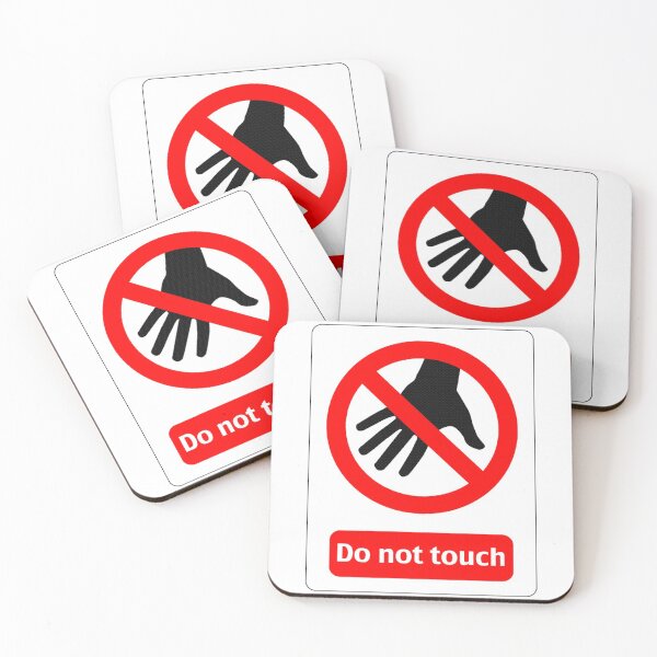 Item preview, Do Not Touch Sign designed and sold by DoodleDashCollective.