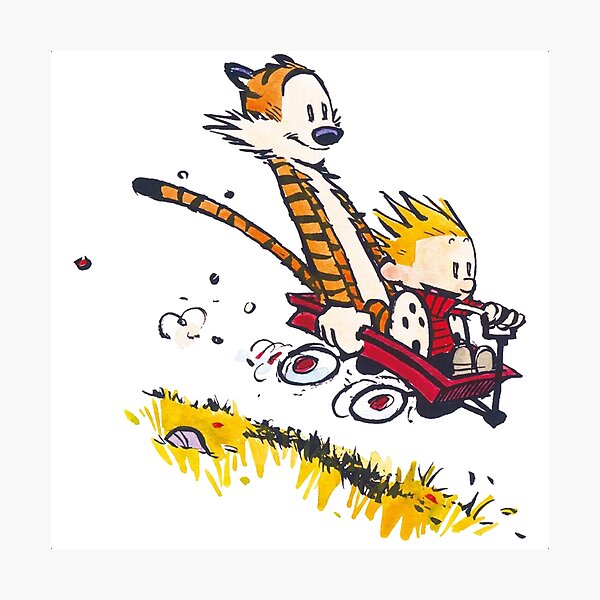 Calvin und Hobbes Bill Watterson Fotodruck