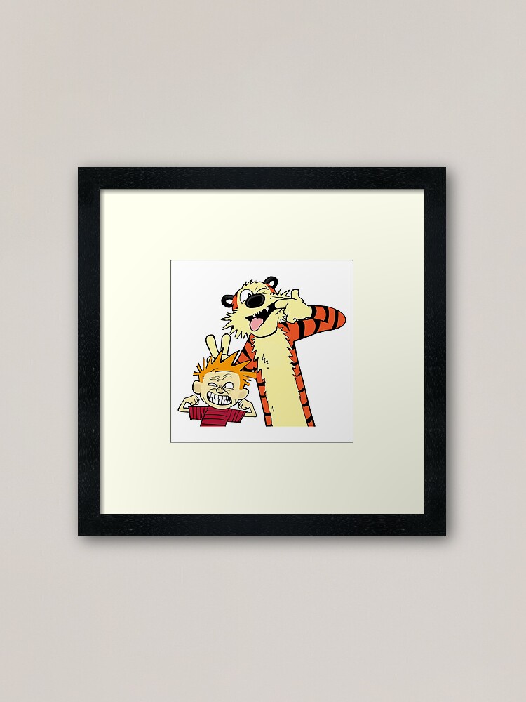 Alternate view of calvin and hobbes bill watterson Framed Art Print